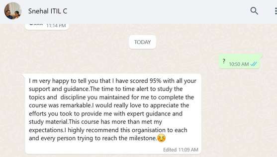 Learner feedback screenshot 4