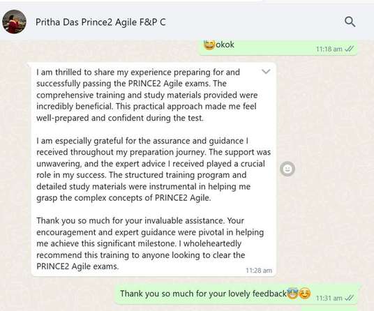 Learner feedback screenshot 12