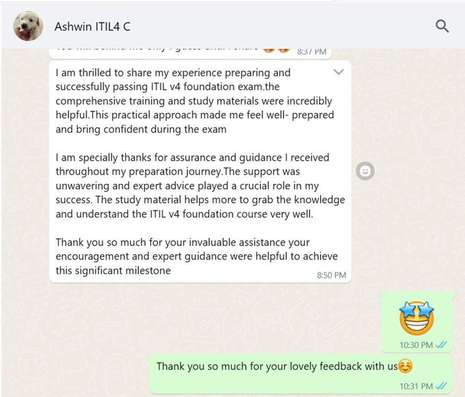 Learner feedback screenshot 3